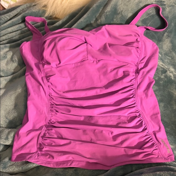 Reebok Women's Vibrant Pink Swim Camisole size large - Picture 1 of 14